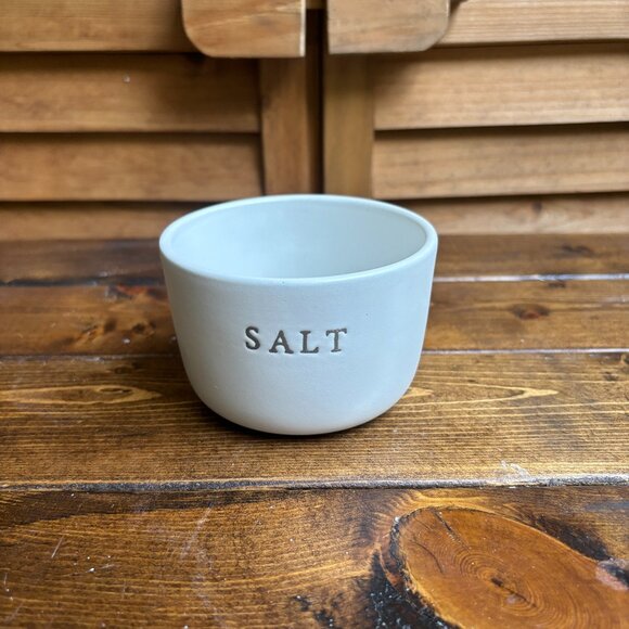 Hearth & Hand Stoneware Salt Cellar with Embossed Label - Dishwasher Safe - Picture 1 of 4